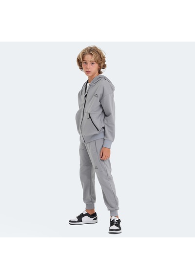 Slazenger LOCAL IN Unisex Çocuk Eşofman Takımı Taş Gri