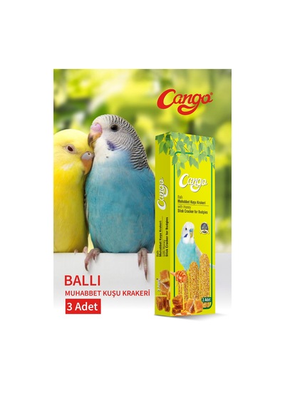 Cango Muhabbet Kuşu Krakeri Ballı 81gr