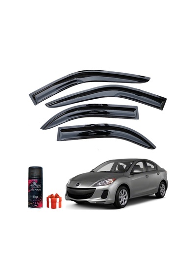 Caraks Mazda 3 Mügen Cam Rüzgarlığı Sedan 2009-2014 Arası 4lü Takım + Koku