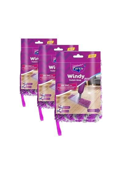 Windy Duo Zigzag Yedek Mop Renksiz