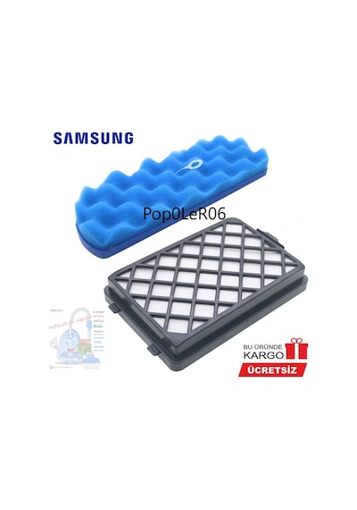Samsung Uyumlu Sc 8850 Süpürge Hepa Filtre Seti (414717151)