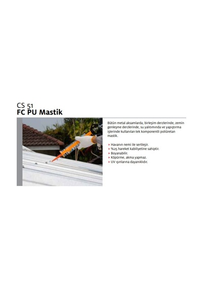 Cs 51 Fc Pu Mastik Gri 280 Ml