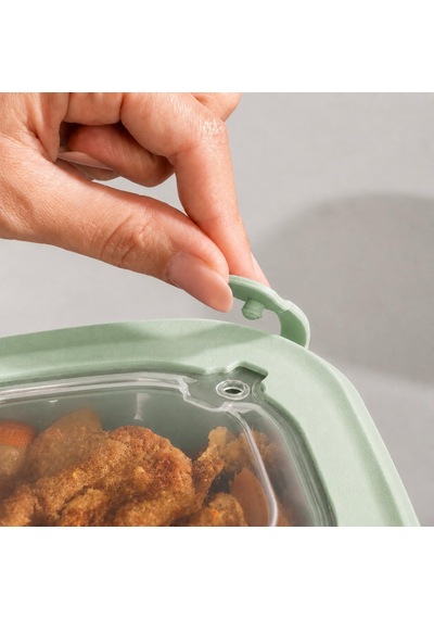 Vakumlu Silikon Kapaklı Plastik Saklama Kabı Seti, 3.5 Litre, Mikrodalga Ve Derin Dondurucu İçin Sefer Tası, Gıda Diğer