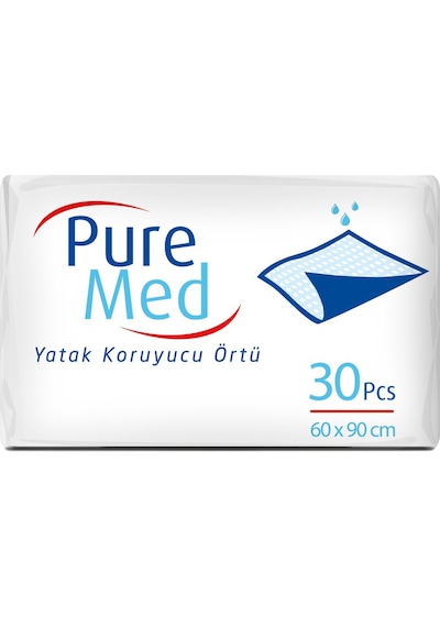 Puremed Hasta Yatak Koruyucu 60 90cm 60 Adet 2pk 30
