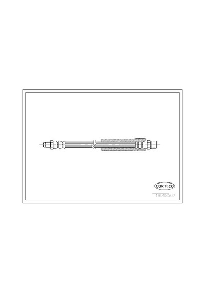 Corteco 19018507 Fren Hortumu Arka Bmw E30 E60 E61 E63 E64 E65 E66 34321159890