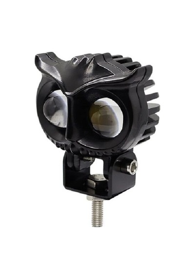 Beyaz Sarı Led Baykuş Off Road, Motosiklet Sis Farı Çalışma Lambası 12-24v