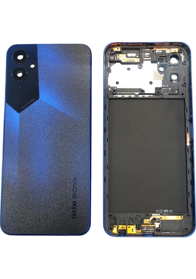 Tecno Pova 4 Lg7n Kasa Arka Kapak Pil Kapağı Mavi