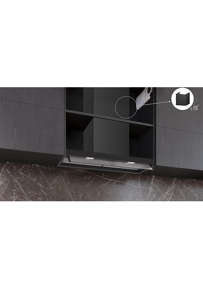 Siemens iQ300 LJ85BCC60 Tam Entegre 80 CM Cam Dekor Davlumbaz
