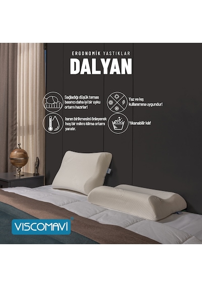 Viscomavi Dalyan Ergonomik & Ortopedik Visco Yastık