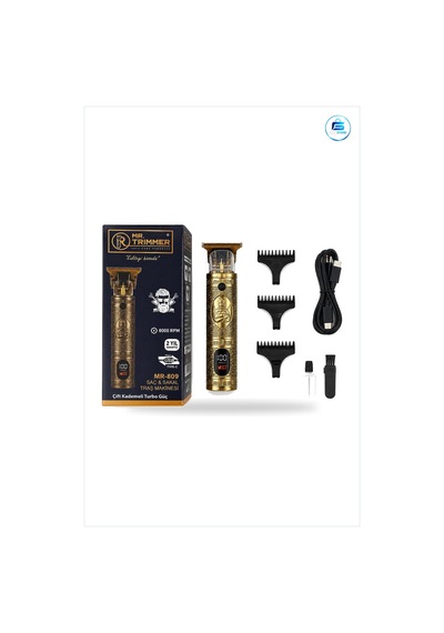 Tıraş Makinesi Usb Şarjlı Saç Ve Sakal Kesme Rpm 1200mah Altın Re