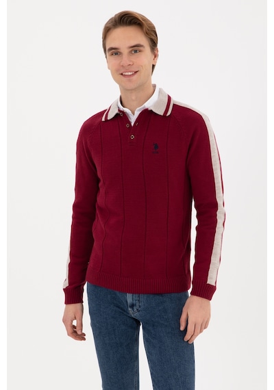 U.S. Polo Assn. U.s. Polo Assn. Erkek Plum Kazak /triko 50315043-vr177 New Plum