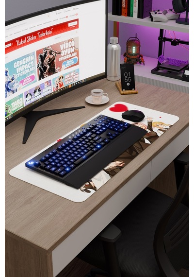 Kaguya Sama Anime V4 - 70x30 Xl Gaming Kauçuk Kaymaz Taban Mouse Pad Fare Altlığı