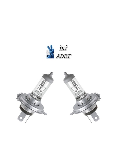 Narva 2 Adet 12v. H4 100/90w Ampul, No.48901, Ean.4013790324085