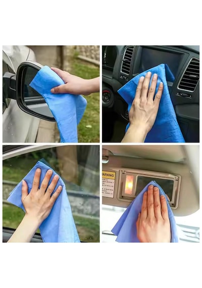 Sentetik Güderi Oto Araç Araba Yıkama Kurulama Bezi 42 X 32 Cm Süper Emici Mutfak Tezgah Bezi 5 Adet Mutfak Bezi Süper Kurulama Bezi Su Emici Bez Çok Renkli