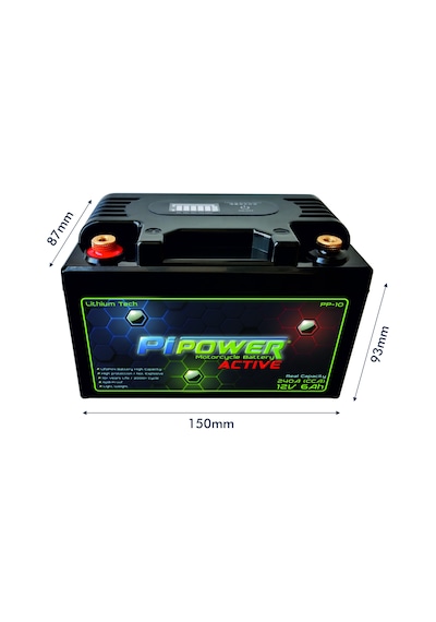 Pipower Active 12v 6ah Lithium Lifepo4 Lityum Motosiklet Aküsü