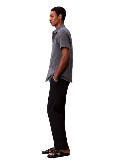 Calvin Klein Lv04lf609g Straight Seersucker Half Elastic Erkek Pantolon Lacivert