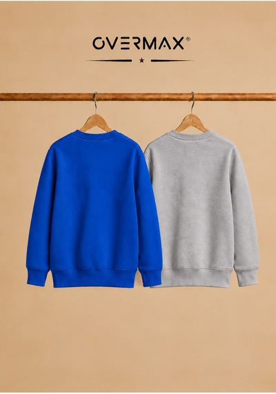 Overmax 2 Li Kapüşonsuz Sweatshirt Seti Çocuk Unisex - 3-12 Yaş Saks Mavi-gri - 920169697 Saks Mavi-gri Overmax 2 Li Kapüşonsuz Sweatshirt Seti Çocuk Unisex - 3-12 Yaş Saks Mavi-gri - 920169697 Saks Mavi-gri