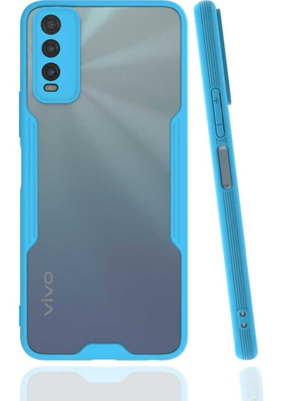Vivo Y11S Kılıf Zore Parfe Kenarları Pastel Renk Silikon Kılıf