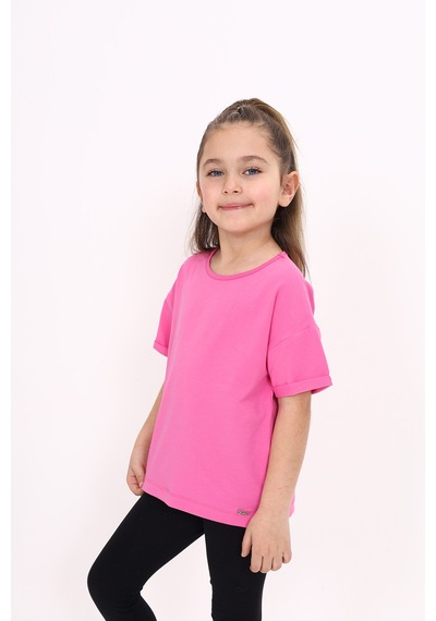 Toontoy Kids Toontoy Kız Çocuk Tişört Orkide Pembe