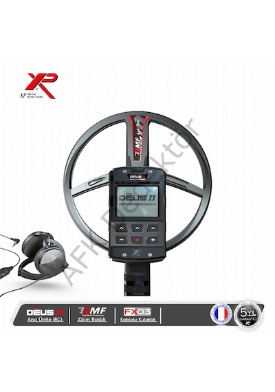 Xp Deus 2 Rc Metal Dedektörü 22 Cm Fmf Başlık + Fx03 Kablolu Kulaklık Hassas Arama