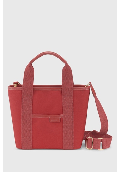Housebags Kadın Kırmızı Çift Saplı Kanvas Tote Bag 246 Kırmızı