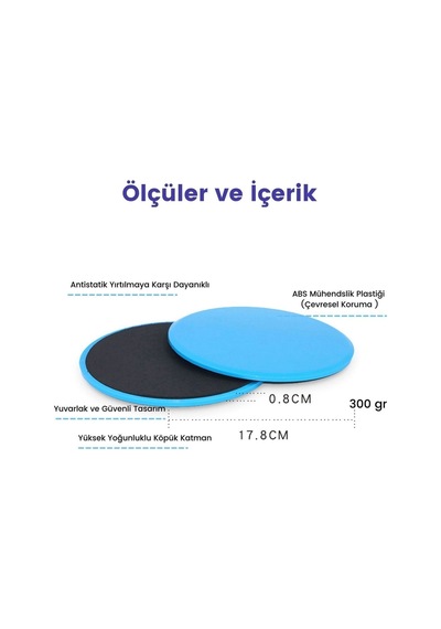 Yoga Mavi Core Slider/ Kayar Disk/ Mavi