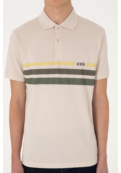 U.S. Polo Assn. Erkek Regular Fit Polo Yaka Taş Tişört 50306811-VR049