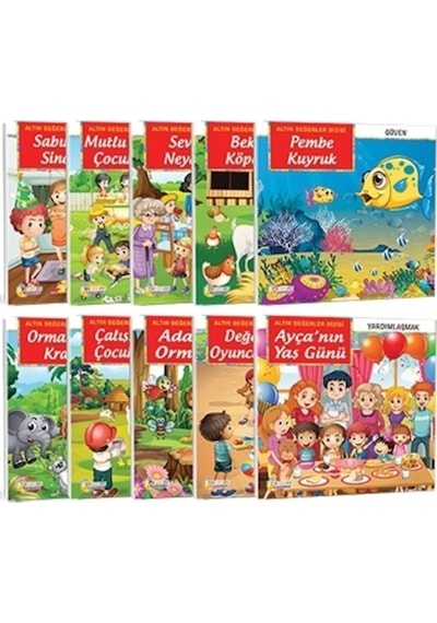 Altın Değerler Dizisi 10 Kitap Set