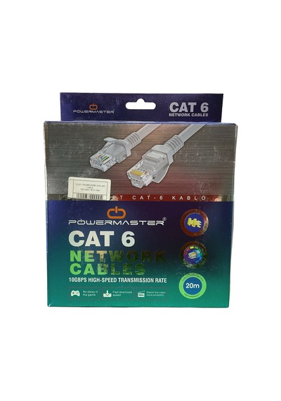 Powermaster Cat6 20 Metre Ağ Kablosu