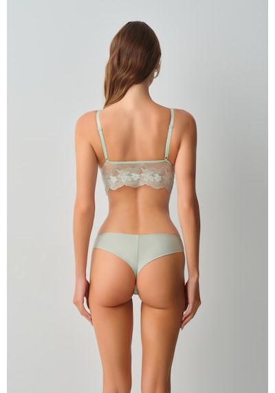 Suwen Scarlet Dantelli Brazilian String Külot Wsl10210205298 Su Yeşili