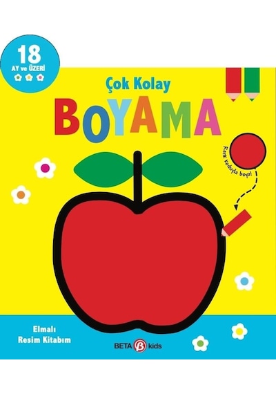 Çok Kolay Boyama Elmalı Resim Kitabım
