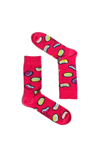 Ozzy Socks Macaron Desenli Çorap Çok Renkli