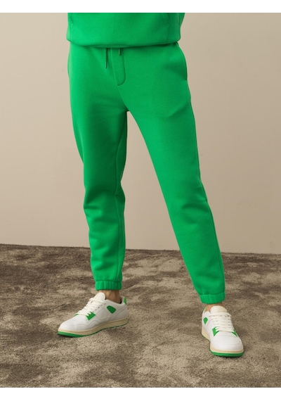 Xint Yeşil Regular Fit Pamuklu Sweat Pantolon 380149