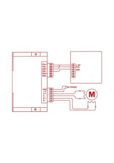 Dm556 2 Faz 50v 5.6a Step Motor Sürücü Nema 17 / 23 Cnc 3d Yazıcı Printer 25000 Microstep