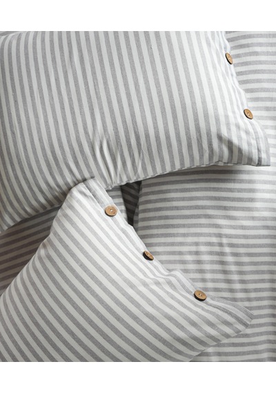 Cotton Collection Tek Kişilik Çizgili Nevresim Seti Reveboheme Renkli