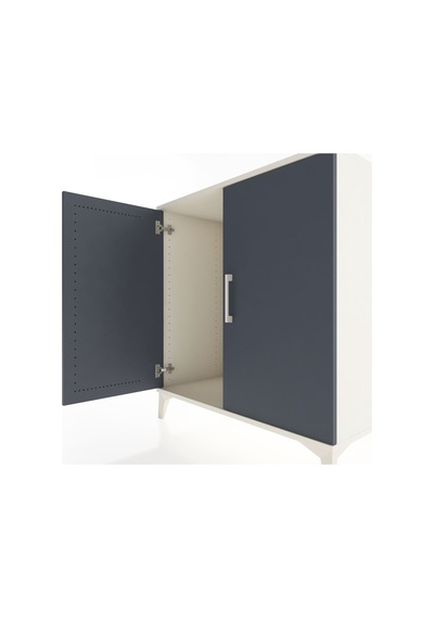Hyperion Şifonyer 2 Kapaklı 88x44x96 Aytaşı-antrasit Aytaşı