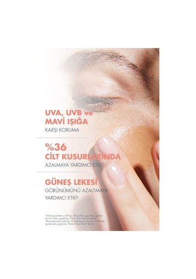 Cleanance Tinted Spf 50+ Yağlı Ve Akneye Eğilimli Ciltler İçin Renkli Güneş Kremi 50 Ml X2