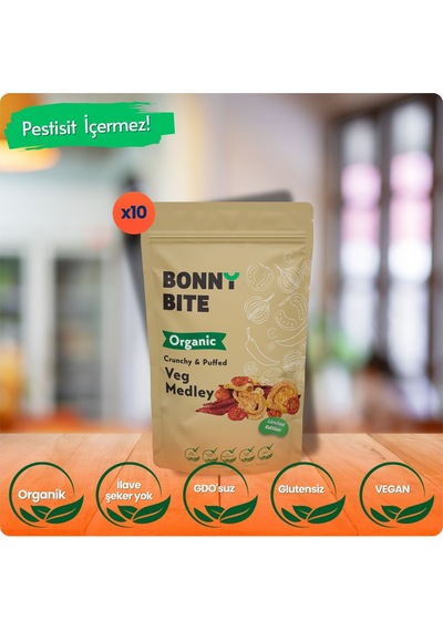 Çıtır Sebze Kapya Biber, Cherry Domates,soğan Atıştırmalığı 10'lu Paket 18gr 10 Diğer
