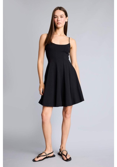 Defacto Straplez Siyah Mini Elbise I1329ax26smbk81 Siyah-bk81