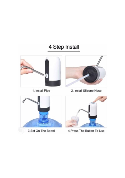 Bibizde Automatic Water Dispenser Şarjlı Damacana Pompası Siyah