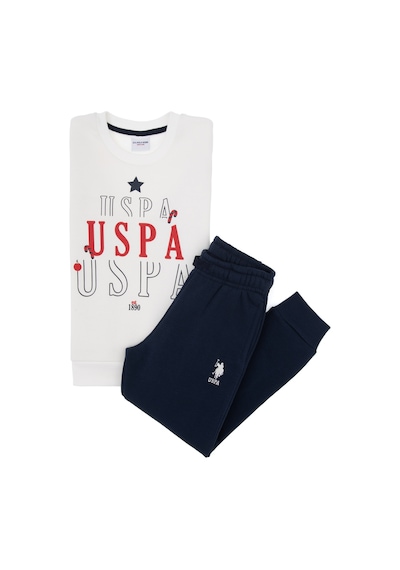 U.s. Polo Assn. Erkek Çocuk Beyaz Pijama Takım 50319068-vr013 Beyaz