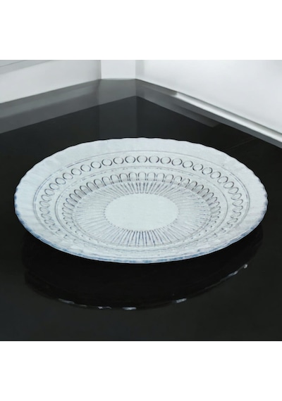 Glass İn Love 4lü Cam Pasta Tabağı 17 Cm Şeffaf