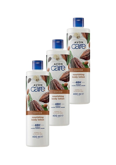 Avon Kakao Yağı E Vitaminli Vücut Losyonu 3 x 400 ML