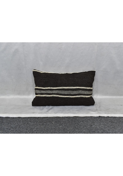 Zehra Abla Halı Yeni El Dokuma Dekorluk Lumbar Kilim Kırlent Yastık Kılıfı 7500 Çok Renkli