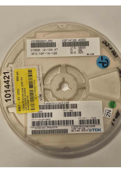 C1608x7r1h104kt000n 100nf 50v 603 Smd Seramik Kondansatör 250 Adet