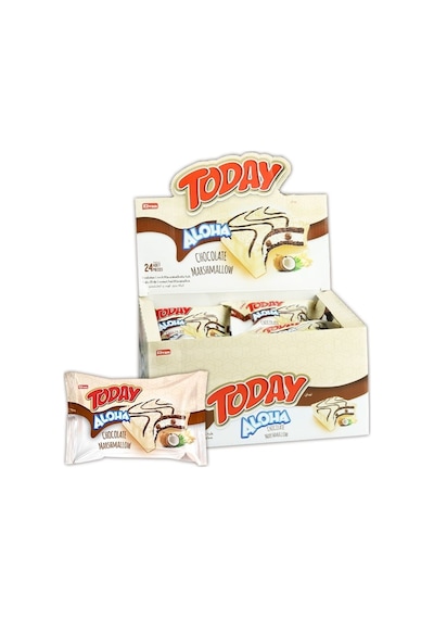 Aloha Beyaz Çikolatalı Marshmallowlu 35 Gr. 24 Adet (1 Kutu)