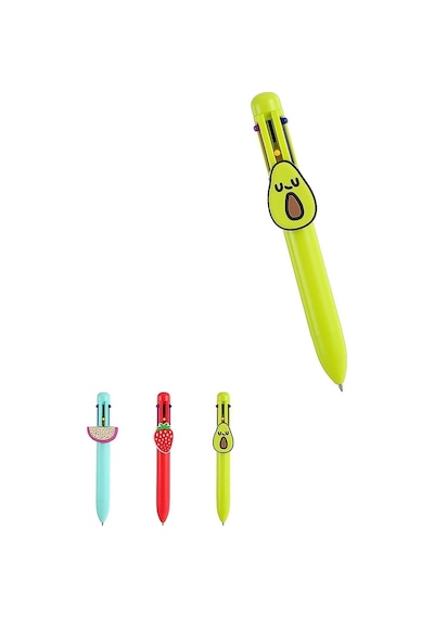 Miniso Meyve Serisi 6 Renkli Çoklu Kalem 124-Pembe