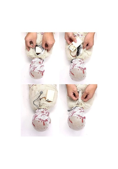 Magicool Halloween Sensörlü Işıklı Hareketli Mumya 25x75 Cm