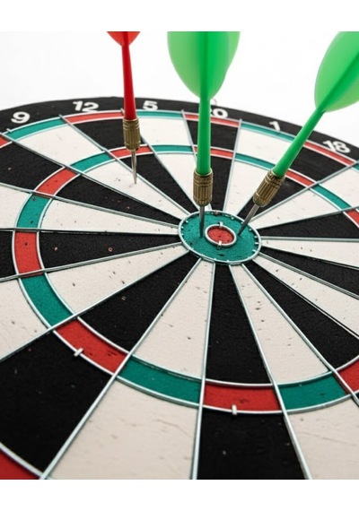 15 İnç Dart Tahtası Seti Dayanıklı Yapı 4 Metal Dart Oku Mh-hs1639-8014