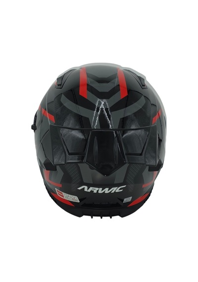 Arwic Fullface Motosiklet Kaskı Ar953 Draco Güneş Vizörlü Ece-r 22.06 Siyah-kırmızı